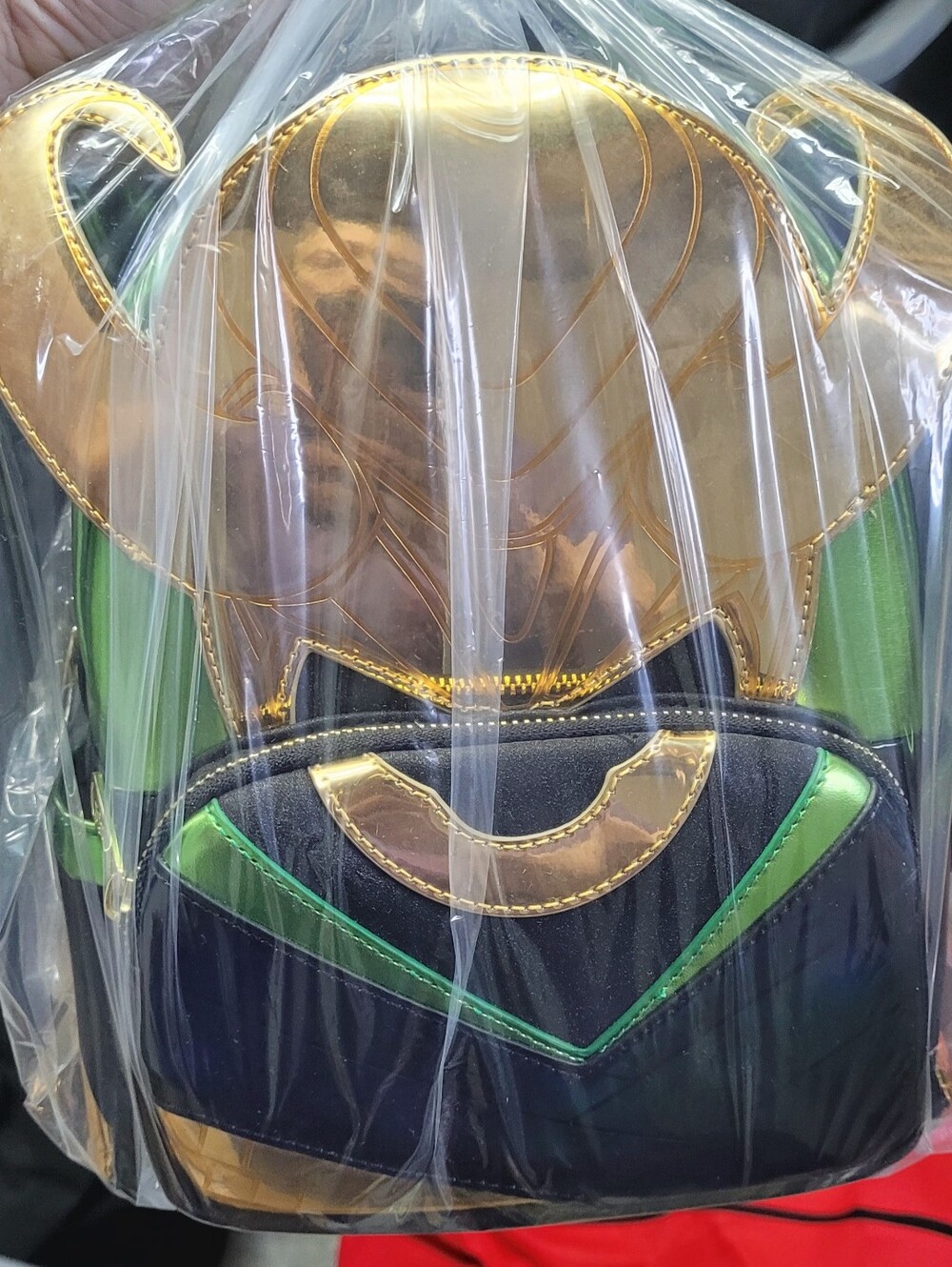 Loungefly Marvel Metallic Loki Mini Backpack - Picture 4 of 9